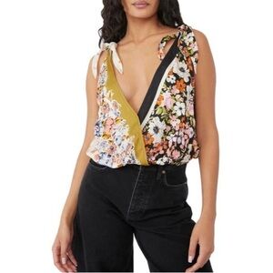 Free People Tied To You Tank in Vintage Combo